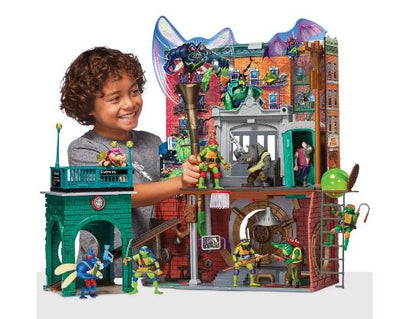 TEENAGE MUTANT NINJA TURTLES - SEWER LAIR PLAYSET - Toyworld Frankston