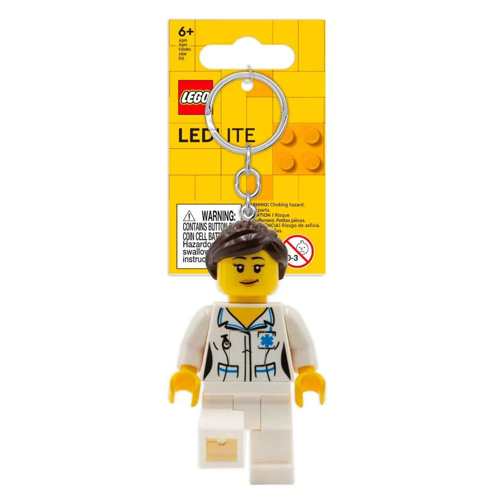LEGO FEMALE NURSE KEY CHAIN/LIGHT - Toyworld Frankston