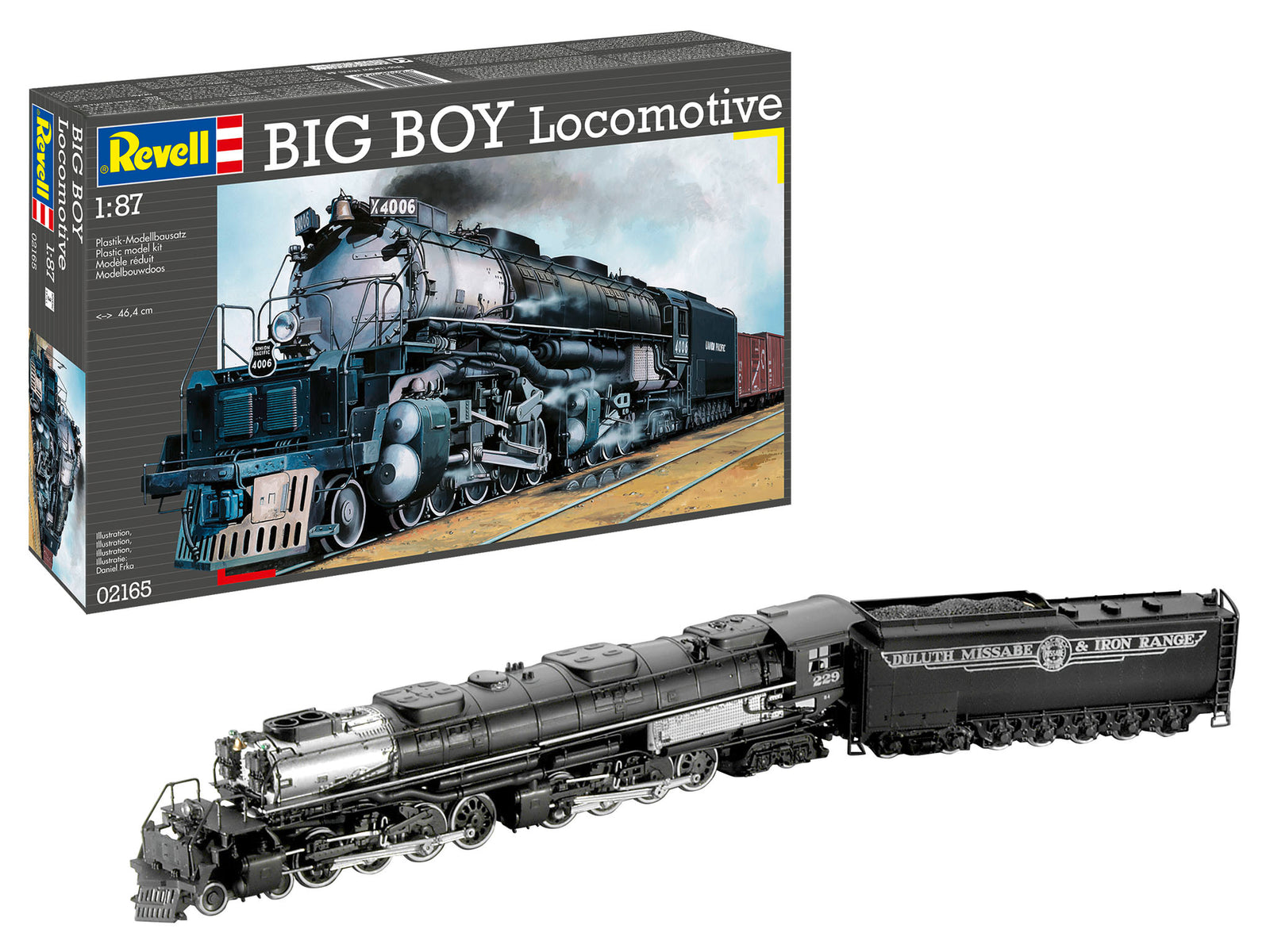 REVELL STARTER KIT 1/87 MODEL SET BIG BOY LOCOMOTIVE