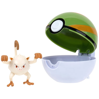 POKEMON CLIP 'N GO - MANKEY - NEST BALL - Toyworld Frankston