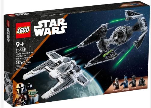 LEGO 75348 STAR WARS MANDALORIAN FANG FIGHER VS THE INTERCEPTER - Toyworld Frankston