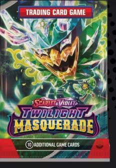 POKEMON TCG SCARLET AND VIOLET - TWILIGHT MASQUERADE SINGLE BOOSTER PACK - Toyworld Frankston