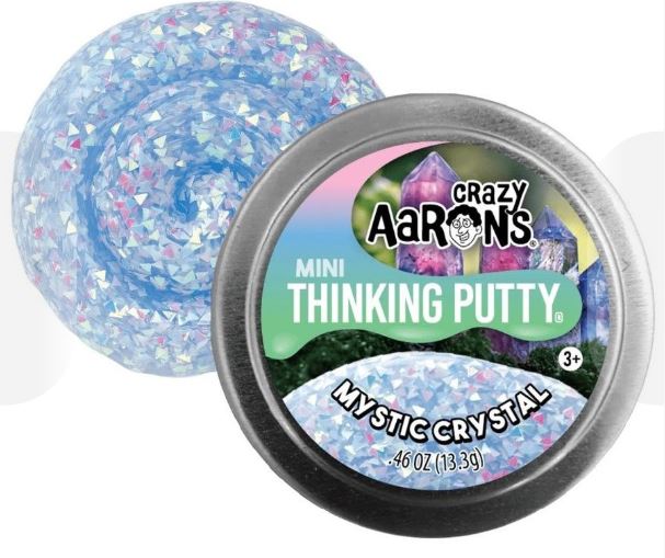 CRAZY AARON'S THINKING PUTTY MINI 2 INCH - MYSTIC CRYSTAL