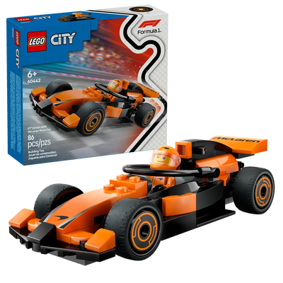 LEGO CITY 60442 F1 DRIVER WITH MCLAREN RACE CAR