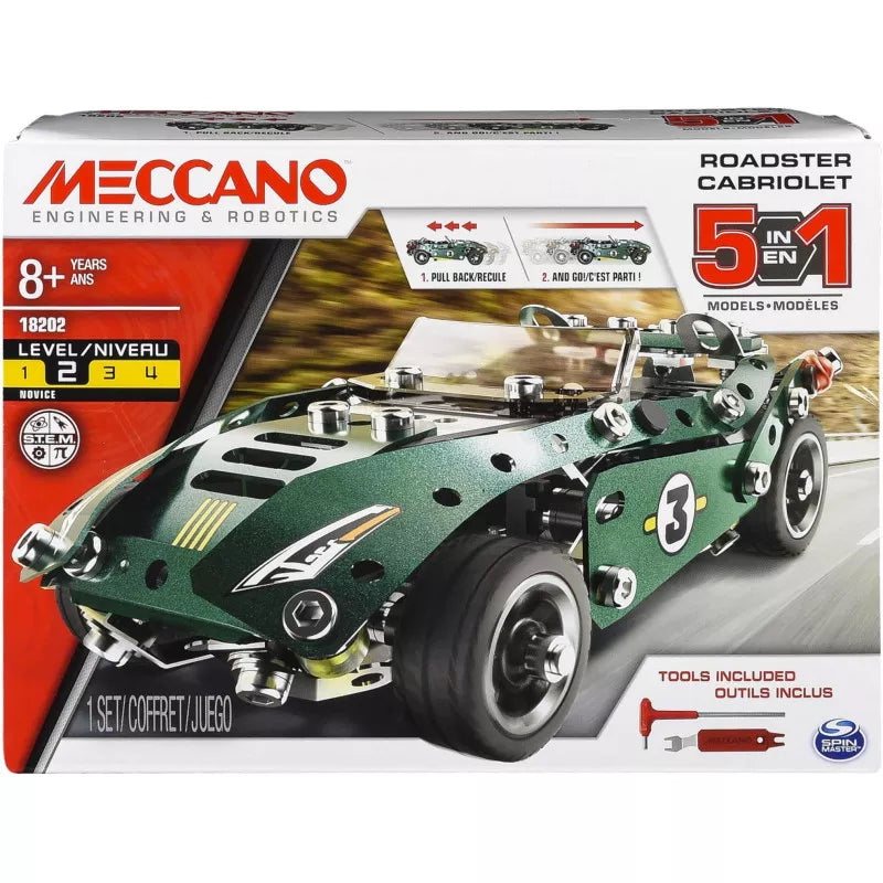 MECCANO 5 MULTI MODEL SET - ROADSTER - Toyworld Frankston