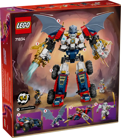 LEGO 71834 NINJAGO ZANE'S ULTRA COMBINER MECH - Toyworld Frankston