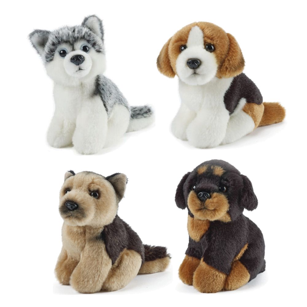 LIVING NATURE MINIATURE DOGS PLUSH 13CM - Toyworld Frankston