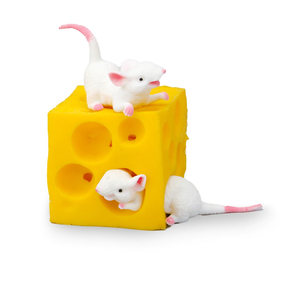 STRETCHY MOUSE ANDE CHEESE - Toyworld Frankston