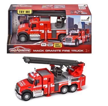 MAJORETTE MACK GRANITE FIRE TRUCK - Toyworld Frankston