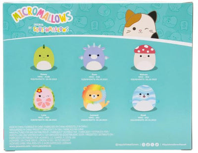 SQUISHMALLOWS - MICROMALLOWS 2.5 INCH 6 PACK - DANNY, DANE, MALCOM, LENA, LEONARD, AND NOAH - Toyworld Frankston