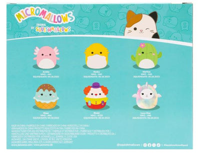 SQUISHMALLOWS - MICROMALLOWS 2.5 INCH 6 PACK - ARCHIE, RODRY, MARITZA, MAYA, BIMBI, AND LUCY-MAY - Toyworld Frankston