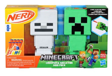 NERF - MINECRAFT CREEPER AND SKELETON MOB PACK