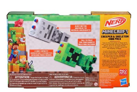 NERF - MINECRAFT CREEPER AND SKELETON MOB PACK