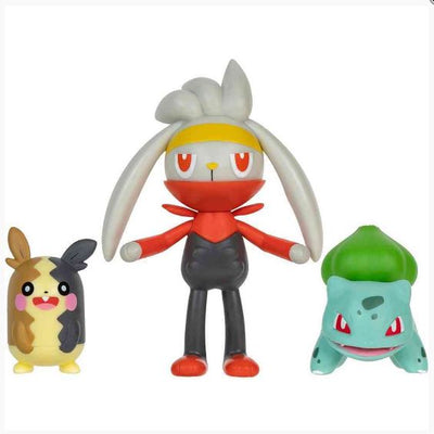 POKEMON BATTLE FIGURE FIGS ASST MORPEKO, RABOOT, BULBASAUR