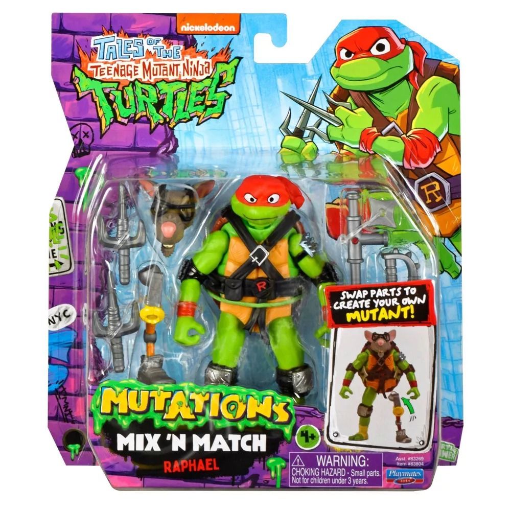 TEENAGE MUTANT NINJA TURTLES MIX N MATCH MUTATIONS - RAPHAEL