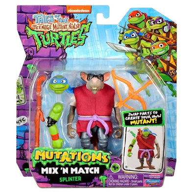 TEENAGE MUTANT NINJA TURTLES MIX N MATCH MUTATIONS - SPLINTER - Toyworld Frankston