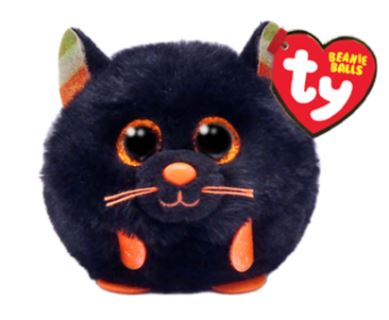 TY BEANIE BALLS - HALLOWEEN - 'MYSTIC' BLACK CAT - Toyworld Frankston