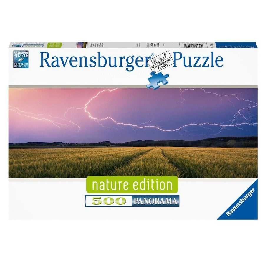 RAVENSBURGER PUZZLE - POWER OF NATURE 'SUMMER THUNDERSTORM' 500 PIECES - Toyworld Frankston