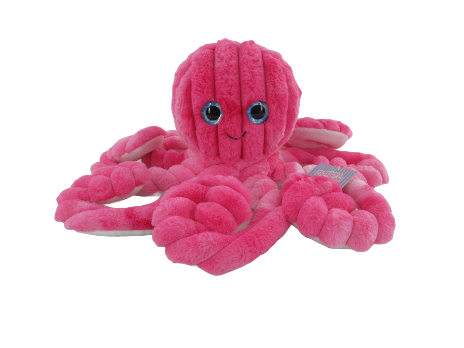 COTTON CANDY 50CM TIE DYED OCTOPUS - OLIVER ROSY PINK - Toyworld Frankston