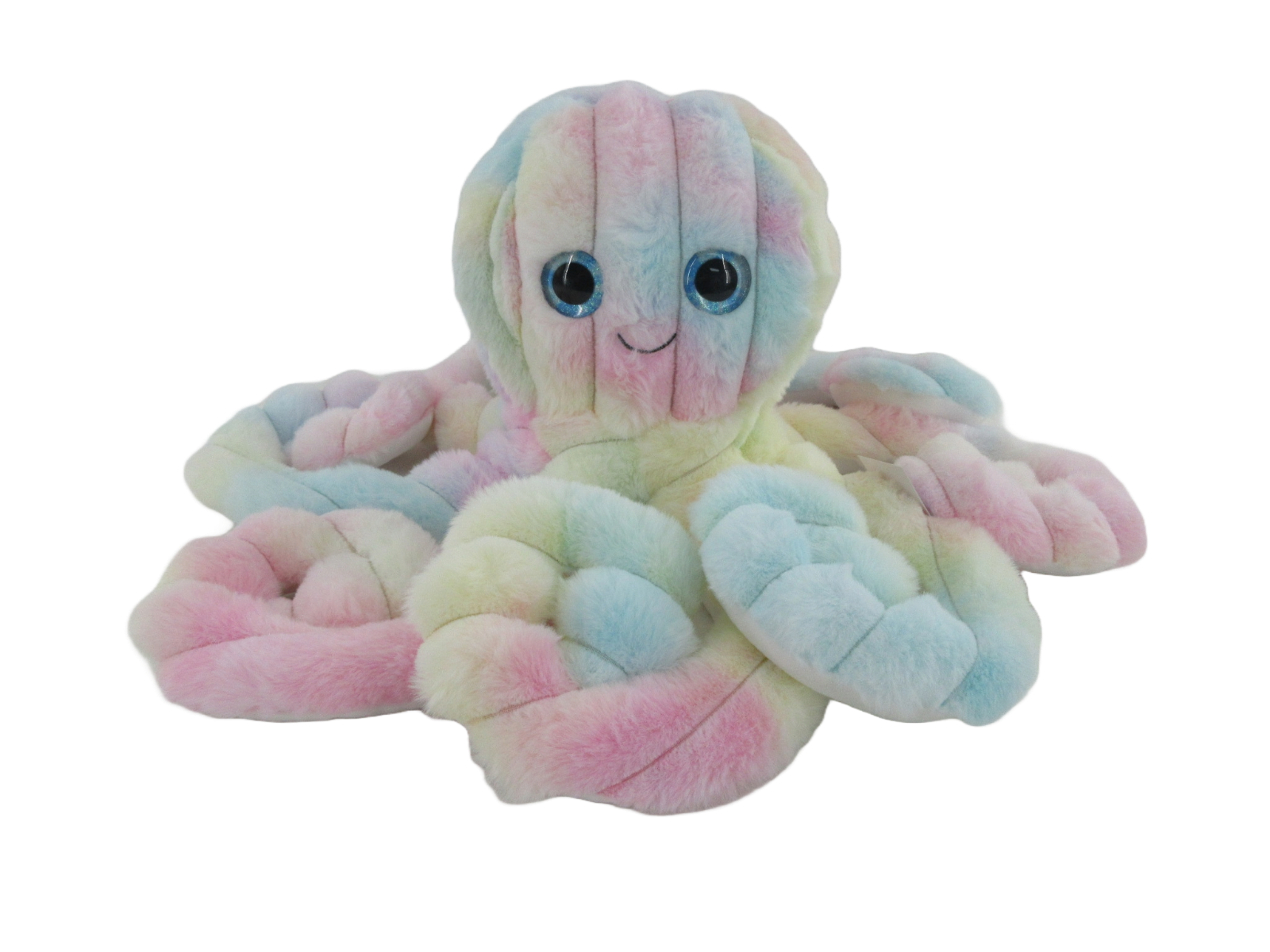 COTTON CANDY - 50CM TIE DYED OCTOPUS - WIGGLETON RAINBOW - Toyworld Frankston