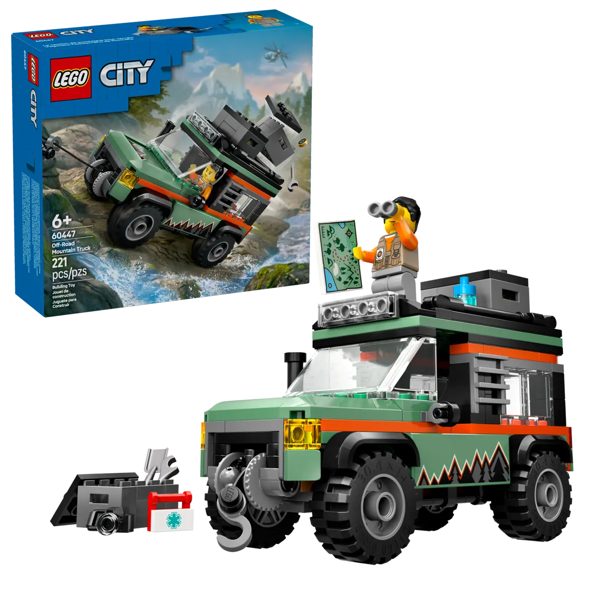 LEGO CITY 60447 OFF ROAD 4 X 4 MOUNTAIN TRUCK - Toyworld Frankston