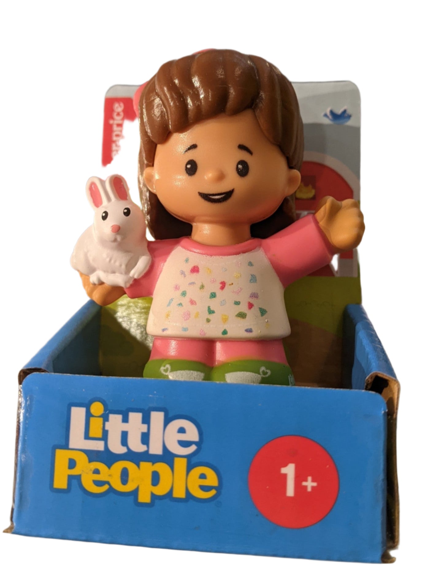 FISHER PRICE - LITTLE PEOPLE GIRL WITH RABBIT - Toyworld Frankston
