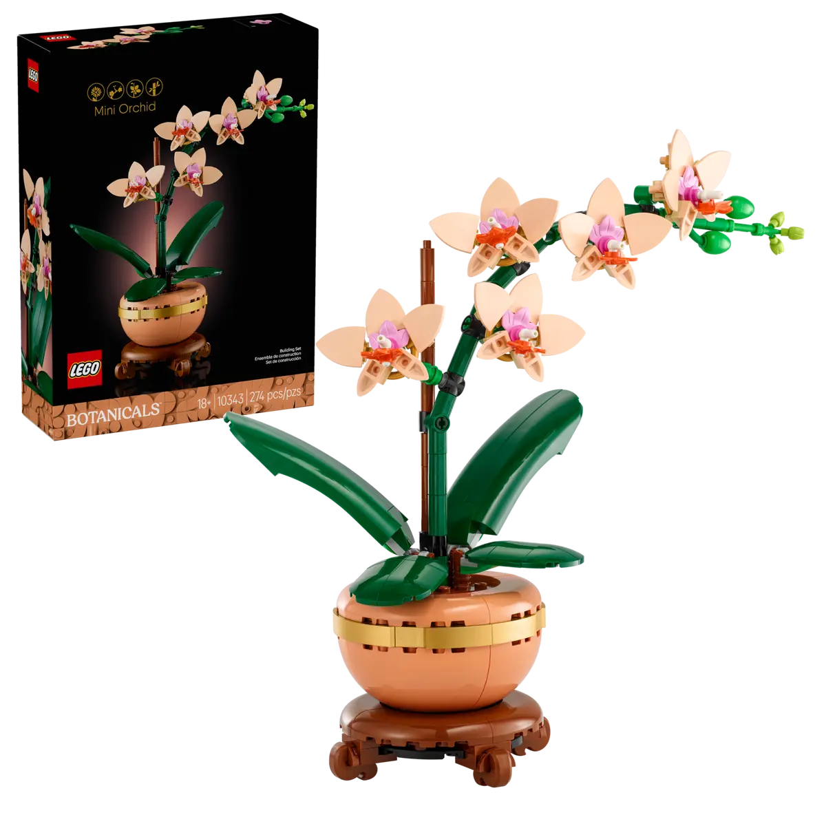 LEGO ICONS BOTANICALS COLLECTION 10343 MINI ORCHID - Toyworld Frankston