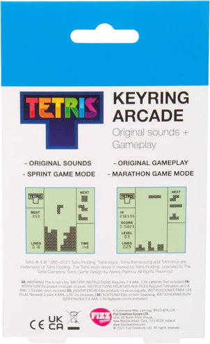 TETRIS - DIGITAL PLAYABLE ARCADE KEYRING - Toyworld Frankston