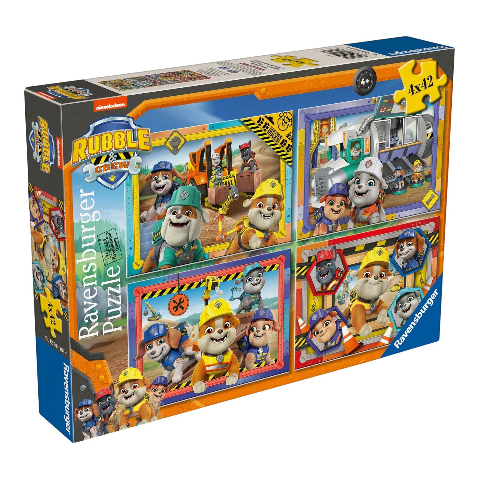 RAVENSBURGER RUBBLE AND CREW - WERE A PUP FAMILY 4X42 PIECE PUZZLE
