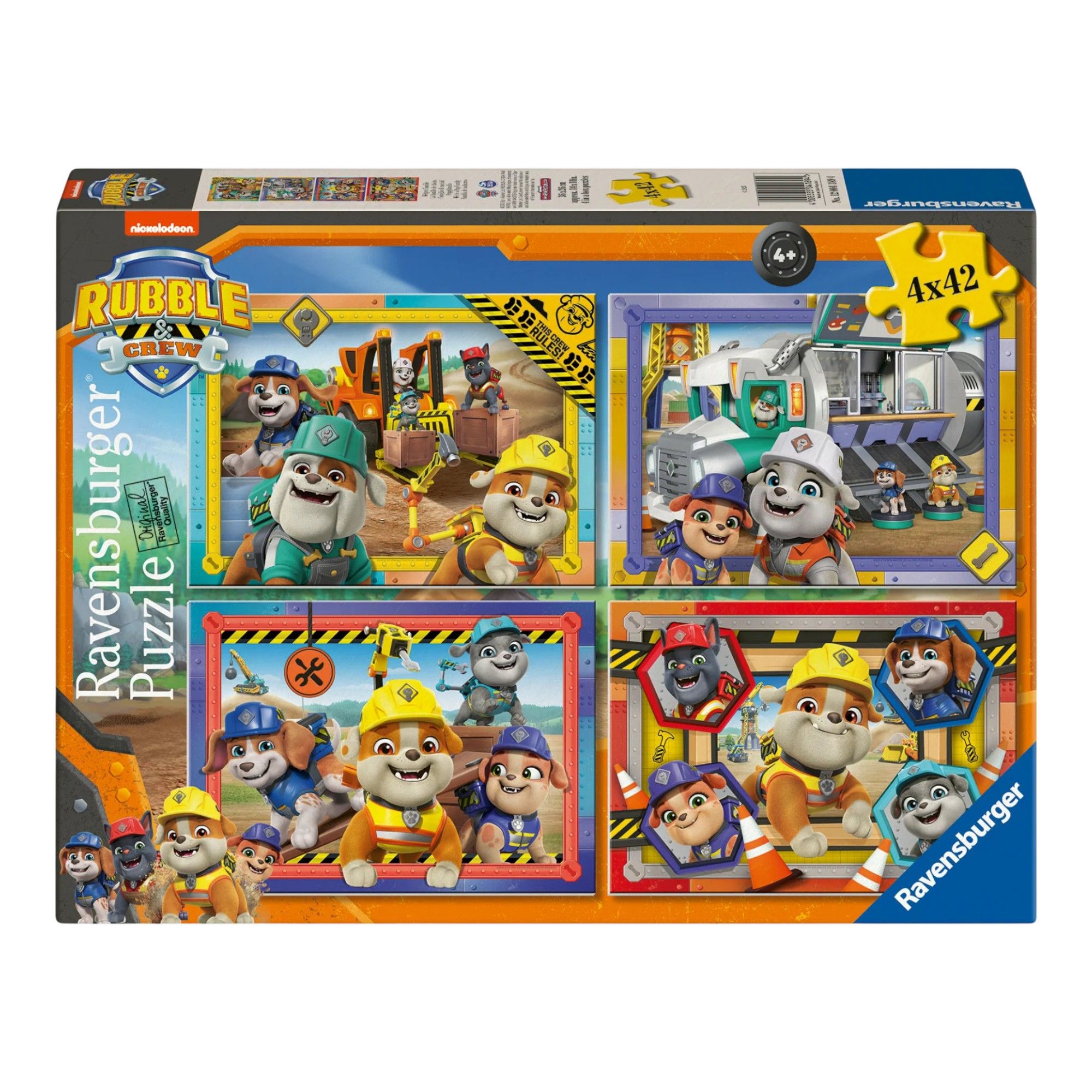 RAVENSBURGER RUBBLE AND CREW - WERE A PUP FAMILY 4X42 PIECE PUZZLE