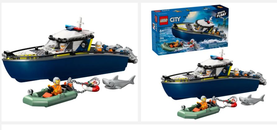 LEGO 60456 CITY - POLICE BOAT CHASE - Toyworld Frankston