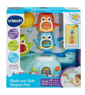 VTECH STACK AND SLIDE PENGUIN PALS - Toyworld Frankston