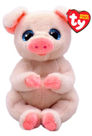 TY BEANIE BELLIES - 'PENELOPE' PINK & WHITE PIG REGULAR - Toyworld Frankston