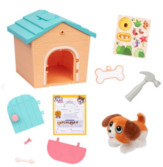 LITTLE LIVE PETS - PUPPY'S HOME MINIS SHORT HAIR DESIGN AQUA ROOF