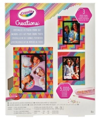 CRAYOLA CREATIONS - CRYSTALIZE IT! PHOTO FRAME DECORATION SET - Toyworld Frankston