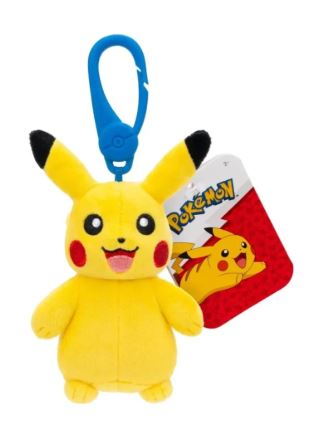 POKEMON CLIP ON PLUSH - PIKACHU - Toyworld Frankston