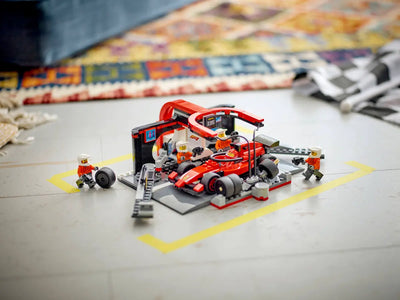 LEGO CITY 60443 F1 PIT STOP AND PIT CREW WITH FERRARI CAR