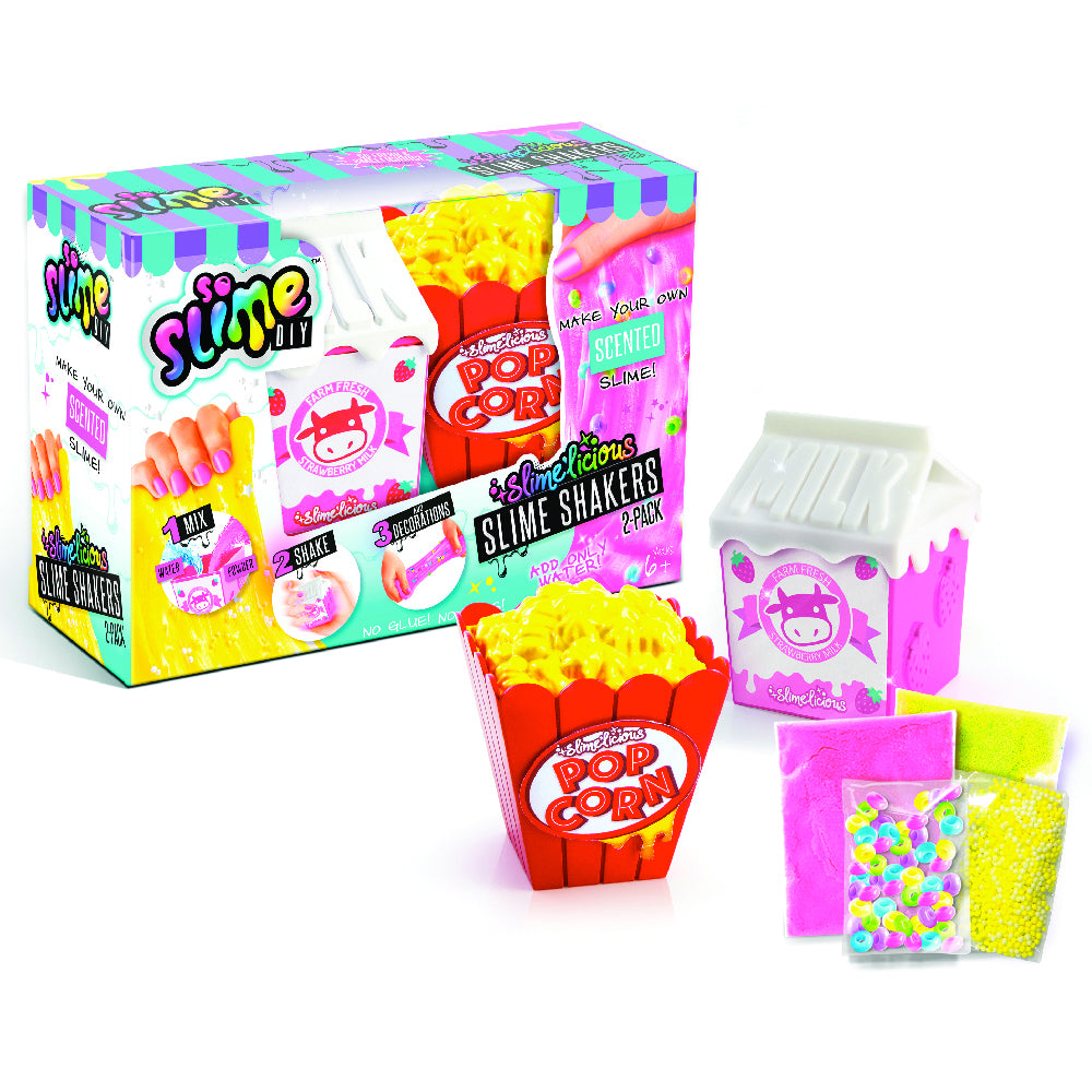SO SLIME - SLIMELICIOUS DIY SLIME SHAKERS 2 PACK ASSORTMENT - Toyworld Frankston