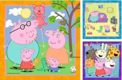 RAVENSBURGER PEPPA'S FAMILY AND FRIENDS 3X49 PC