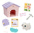 LITTLE LIVE PETS - PUPPY'S HOME MINIS LONG HAIR DESIGN PINK ROOF