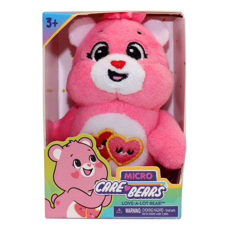 CARE BEARS MICRO PLUSH - LOVE A LOT BEAR