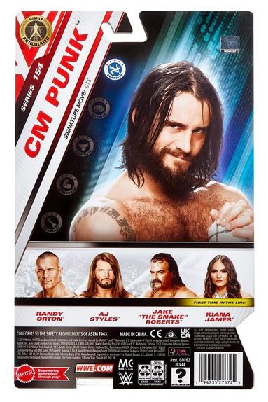WWE BASIC FIGURE SERIES 154 - CM PUNK - Toyworld Frankston