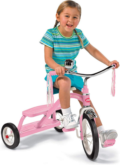 RADIO FLYER CLASSIC PINK DUAL DECK TRICYCLE - Toyworld Frankston