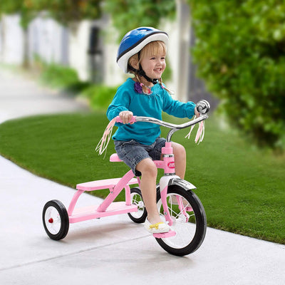RADIO FLYER CLASSIC PINK DUAL DECK TRICYCLE - Toyworld Frankston