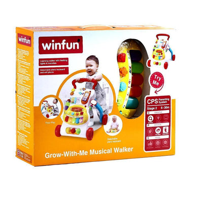 WINFUN GROW-WITH-ME MUSICAL WALKER - Toyworld Frankston