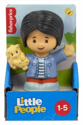 FISHER PRICE LITTLE PEOPLE SINGLE PACK - GIRL WITH PUPPY - Toyworld Frankston