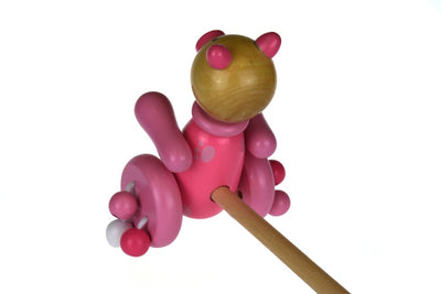 KAPER KIDZ PUSH ALONG WOODEN PIG