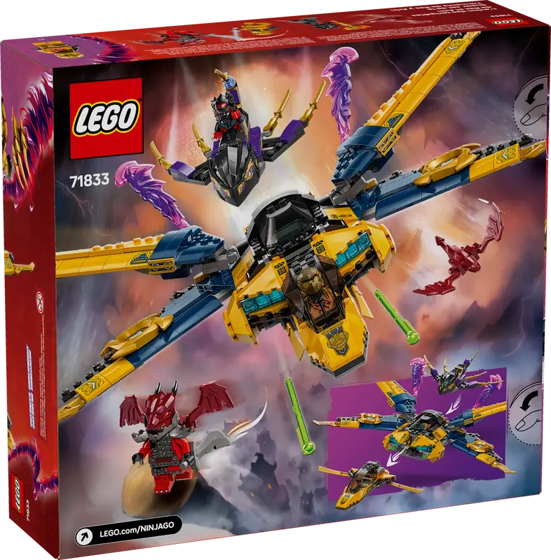 LEGO 71833 NINJAGO RAS AND ARINS SUPER STORM JET