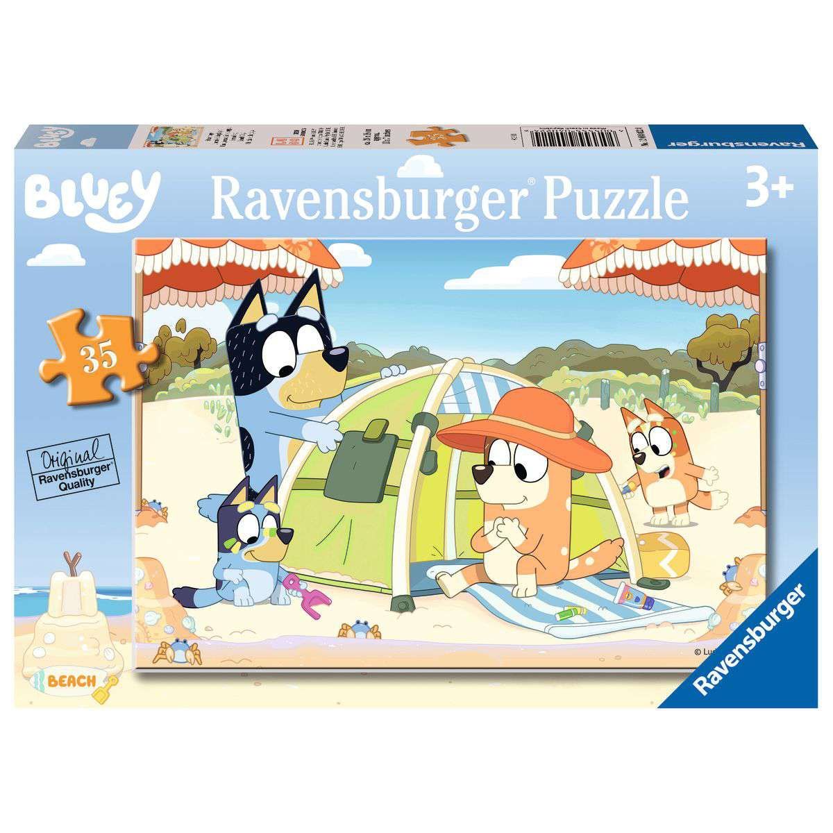 RAVENSBURGER - BLUEY BEACH DAY 35 PIECE PUZZLE
