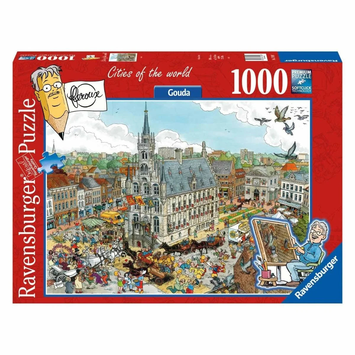 RAVENSBURGER 1754997 - CITIES OF THE WORLD GOUDA 1000 PIECE PUZZLE - Toyworld Frankston